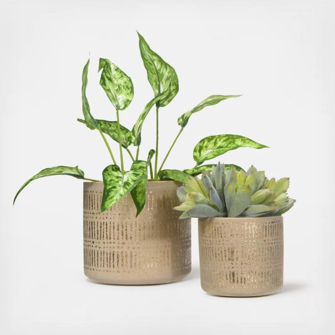 Gold Lines Planter - Small
